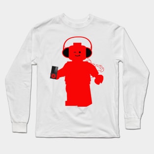 Minifig with Headphones & iPod Long Sleeve T-Shirt